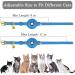 Oopsdoggy Leather Airtag Cat Collar with Bells - Durable GPS Pet Collar for Cats & Small Dogs in Blue - Buy Online on GoSupps.com