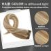 Moresoo Double Weft Blonde Human Hair Extensions 24 Inch - Medium Brown with Platinum Blonde Sew in Hair Extensions - 100g/Pack #P6/60 - Buy Online on GoSupps.com