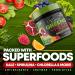Superfood Greens Powder Supplement with Spirulina, Wheat Grass, Chlorella - Vegan Non-GMO Blend with Digestive Enzymes & Antioxidants - 30 Servings - Buy Online on GoSupps.com