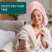 3 Pack Microfiber Hair Towel Set - Absorbent Hair Turban for Quick Drying - Ideal for Women & Men with Long, Curly Hair - Pink, Green, White - Buy Online on GoSupps.com