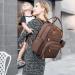 BabbleRoo Baby Diaper Bag & Backpack | Stylish Diaper Backpack for Moms Coffee Color - Buy Online on GoSupps.com