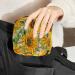 Blooming Sunflower Menstrual Pad & Cup Bag | Portable Zipper Pouch for Teen Girls & Women - Eco-Friendly & Stylish - Buy Online on GoSupps.com