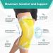 Modvel Knee Braces for Men & Women - Knee Pain Relief Set, Compression Sleeve for Meniscus Tear, ACL & Arthritis - Large Yellow - Buy Online on GoSupps.com