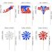 Ercadio 36 Pack Independence Day Cupcake Toppers Firework Star USA Patriotic Cupcake Picks Happy 4th of July Cake Toppers American National Independence Day Theme Party Cake Decor Supplies Pattern 4 - Buy Online on GoSupps.com