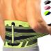 Back bandage for men & women - back support belt for work and sports - Support of the lower back at sciatica herniated disc scoliosis & back pain (L green) l Green