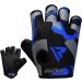 RDX Gym Weight Lifting Gloves - Anti Slip, Padded Palm Protection - Men Women Half Finger Fitness Workout Equipment (Blue, Medium) - Buy Online on GoSupps.com