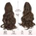 Dcbaboo 18inch Claw Clip in Ponytail Hair Extensions Long Wavy Ponytail Extension Curly Synthetic Pony tails Natural Wave One Piece Hairpiece Fake Ponytail for Women Dark Brown/Light Auburn 18 inch 150g Dark Brown/Light Auburn - Buy Online on GoSupps.com