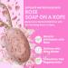 Rose Soap on a Rope 220g | Luxurious Eco-Friendly Body Wash Bar with Shea Butter | Natural Shower Gel for Smooth Hydrated Skin - International Shipping Available - Buy Online on GoSupps.com