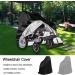 Wheelchair Cover | Mobility Scooter Cover Wheelchair Dust Cover | Waterproof Wheelchair Protection Cover | Wheelchair & Scooter Storage Protective Cover (115x75x130cm Black) 115x75x130cm Black - Buy Online on GoSupps.com