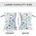 Hbselect 2PC Waterproof Diaper Bag Set with Zipper Wet Wipes Organizer for Babies & Toddlers Jungle Design - Buy Online on GoSupps.com