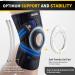 CAMBIVO Anti-Chafing Knee Brace with Side Stabilizers - Adjustable Compression Support for Meniscus Tear, ACL, MCL, Arthritis - Blue, Medium (1 Pack) - Buy Online on GoSupps.com