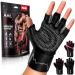 MhIL Workout Gloves for Mens & Womens - Weight Lifting Gloves, Gym Gloves for Men - Exercise Gloves, Training Gloves with Wrist Wraps Support for Weightlifting, Work Out, Pull up- Full Palm Protection Grey Medium: 7.5  8 / 19.1  20.5 cm