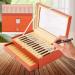 Pen Display case 3-Layer Fountain Pen Display Box 36 Slot Pen Storage Box PU Leather Glass Cover Modern Fashion Fountain Pen Collection Box Display Gifts Available in Two Options (Color : Orange - Buy Online on GoSupps.com