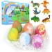 Bandbombs bombs children swimming bombs gift set 6PCs bath balls with surprise toys bathing additive children gift for children gifts for women foam bath bathing ball for birthday symphony dinosaurs