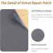 6 Pieces Upholstery Patch Sofa Couch Carpet Scratches Patch Velvet Repair Patch Self Adhesive Flannel Fabric Patch for Furniture Car Seats Jeans Hand Bag Jackets  11.81 x 7.87 Inch (Gray) - Buy Online on GoSupps.com