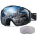 OutdoorMaster Ski Goggles with Cover Snowboard Snow Goggles OTG Anti-Fog for Men Women A01 Vlt 9.4%
