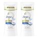 Dove Ultimate Antiperspirant Deodorant Stick Coconut and Sandalwood 2.6 oz 2 Count Woodsy 2.60 Ounce (Pack of 2)