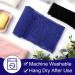 2 Pieces African Exfoliating Net Bath Sponge - Long Back Scrubber for Smooth Skin | Daily Use & Stocking Stuffer (Blue Black - Buy Online on GoSupps.com