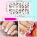 Bright Flower Print Nail Polish Stickers - 168 Pieces Full Wraps Manicure Kit with Nail File - Buy Online on GoSupps.com