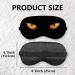 Black Cat Silk Eye Mask | Adjustable Cute Sleep Masks for Women & Funny Gifts for Men Boys & Girls - Buy Online on GoSupps.com