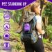 Venus to Mars Silicone Female Urination Device - Portable Women's Pee Funnel for Travel & Outdoor Activities - Purple | Includes Carry Bag - Buy Online on GoSupps.com