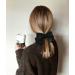 JUNART 2Pcs Big Bow Hair Clips Silky Satin Hair Barrettes for Women Black & White Big Hair Bow Clip Hair Accessories for Girls Teen - Buy Online on GoSupps.com