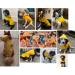 Waterproof Dog Raincoat with Soft Lining - Adjustable for Small Medium & Large Dogs (11-71 Length) - Yellow 3XL - Buy Online on GoSupps.com