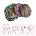 Leopard Shower Cap for Women - Waterproof & Reusable Bath Cap for Girls Hair Treatment (Brown Leopard) - Buy Online on GoSupps.com
