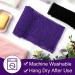 African Exfoliating Bath Sponge Set - Long Net Scrubber for Shower & Body - Black Purple - Daily Use or Stocking Stuffer - Buy Online on GoSupps.com