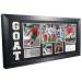 Picture frame with autograph by Cristiano Ronaldo goat Real Madrid Manchester United Juventus Portugal Black or White (black passportout) Black holder