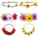 Zac's Alter Ego Set of 6 Daisy Flower Headband- Weddings Festivals Fancy Dress