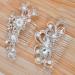 2 Piece Bridal Wedding Hair Clip Comb Pearl Bridal Hair Accessories Pearls Wedding Decoration Headpiece for Women Ladies Brides and Bridesmaids - Buy Online on GoSupps.com