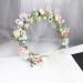 Floral Halo Boho Headband | Pink Flower Crown Headpiece by Vivivalue - Buy Online on GoSupps.com