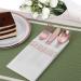 100 Pack Rose Gold Disposable Guest Towels - Soft and Absorbent Linen-Feel Hand Towels for Kitchen, Parties, Weddings - Single-Use Napkins for Events - Buy Online on GoSupps.com