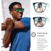 Knockaround Fast Lanes Sport Polarized Running Sunglasses - Clear Grey/Green - UV400 Protection - Buy Online on GoSupps.com