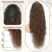 PORSMEER 28 Brown Long Beach Wave Ponytail Extension - Synthetic Drawstring Clip-In Hairpiece for Women - Buy Online on GoSupps.com