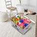 Geyecete Large Linen Fabric Foldable Storage Box with Lid and Handles - Ideal for CAT Apparel, Coats, Toys, Clothing - Gray - Buy Online on GoSupps.com