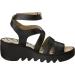 Fly London Women's Bafy485fly Sandal 3 UK Black - Buy Online on GoSupps.com