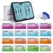 Alcedo Sterile Sutures Thread & Needle with Tools Kit First Aid Field Emergency Supplies 16 Mixed 0 2/0 3/0 4/0 with 12 Instruments Complete Kit (28 Pieces) No Pad