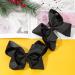 Molain Ribbon Hair Bows Alligator Clips Barrettes 2 Pieces 6 Inch Black Ponytail Holder Cheerleading Hairpin Easter Party Hairpin Headwear Hair Styling Accessories for Girls Women 2 PCS Black - Buy Online on GoSupps.com