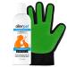 Allerpet Cat Dander Remover w/Grooming Glove - Pet Dander Remover for Allergens - for Cat Dry Skin Treatment - Made in USA - (12oz) 1 Glove + Cat