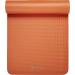 Gaiam Essentials Thick Yoga Mat 72 Fitness & Exercise Mat + Carrier Strap | 24 x 2/5 Orange - Buy Online on GoSupps.com