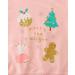 Girls Christmas Pink Sweatshirt | Cotton Top for Kids | Long Sleeve Pullover | Toddler Clothes Ages 1-12 - Buy Online on GoSupps.com