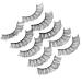 VINTORKY 5 Pairs Dense False Eyelash eye lashes false lashes d curl lash strips eyelash natural look fake eyelash for women false eyelashes natural look bar Imitation Russia 5d