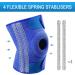 AVIDDA Knee Support Brace with Side Stabilizers | Adjustable Patella Tendon Brace for Running & Sports | Joint Pain & Arthritis Relief | Men & Women | Blue (M-XL) - Buy Online on GoSupps.com