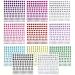 Rhinestone Stickers 1815 PCS Gem Stickers Self Adhesive Rhinestone Jewels Stickers 11 Colors & 4 Sizes face Jewels Stickers  for Crafts Nail Body Makeup  Kids DIY Card Decorations