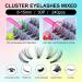 DYI Lash Extension Kit: 240Pcs Cluster Lashes for Natural Volume DD Curly False Lashes - Includes Lash Glue and Remover - Perfect for Self Application at Home - Buy Online on GoSupps.com