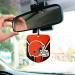 NFL Cleveland Browns Hanging Car Air Freshener 2 Pack - Black Ice Scent | Odor Eliminator | Team Logo Shield Design - Buy Online on GoSupps.com