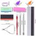 SIQUK Nail Polish Remover Kit - 700 Cotton Pads, 20 Nail Clips, Files, Cuticle Set, Brushes, Blocks & Tools - Buy Online on GoSupps.com