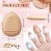 72 Pcs Mini Makeup Sponge Set for Flawless Beauty - Soft Blender Puffs for Foundation, Powder, Concealer & Repair Cream - 4 Colors - Buy Online on GoSupps.com